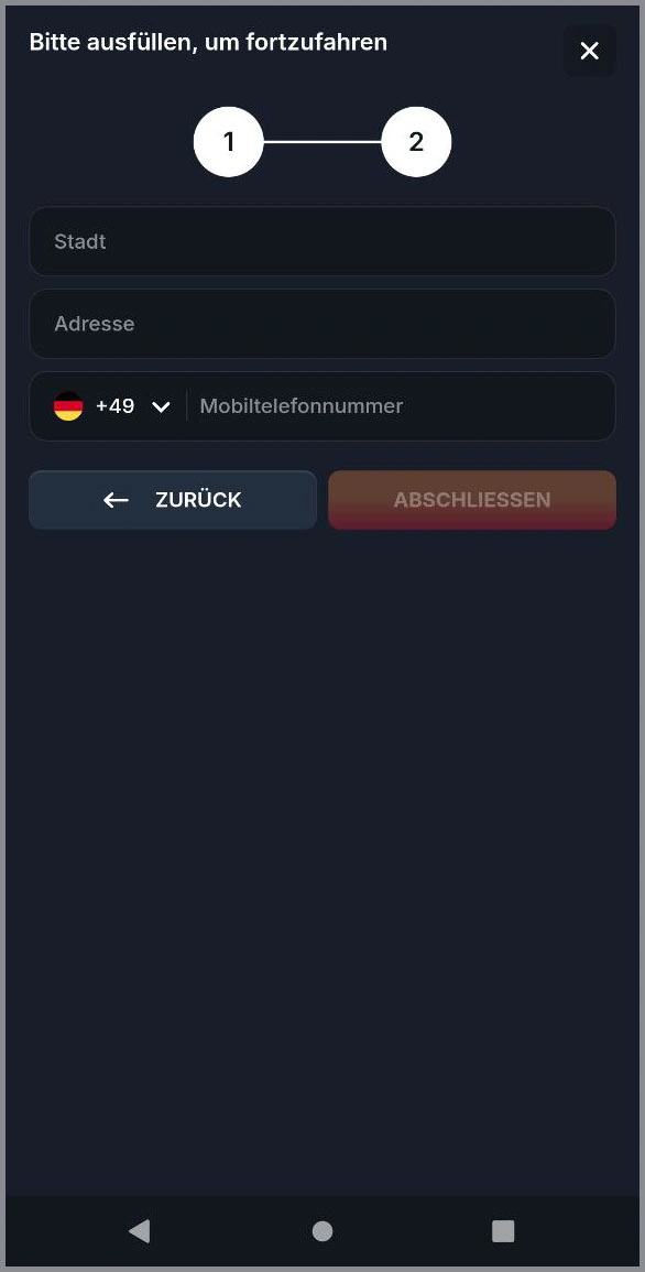 Konto registrieren im Beef Casino– in wenigen Schritten starten
