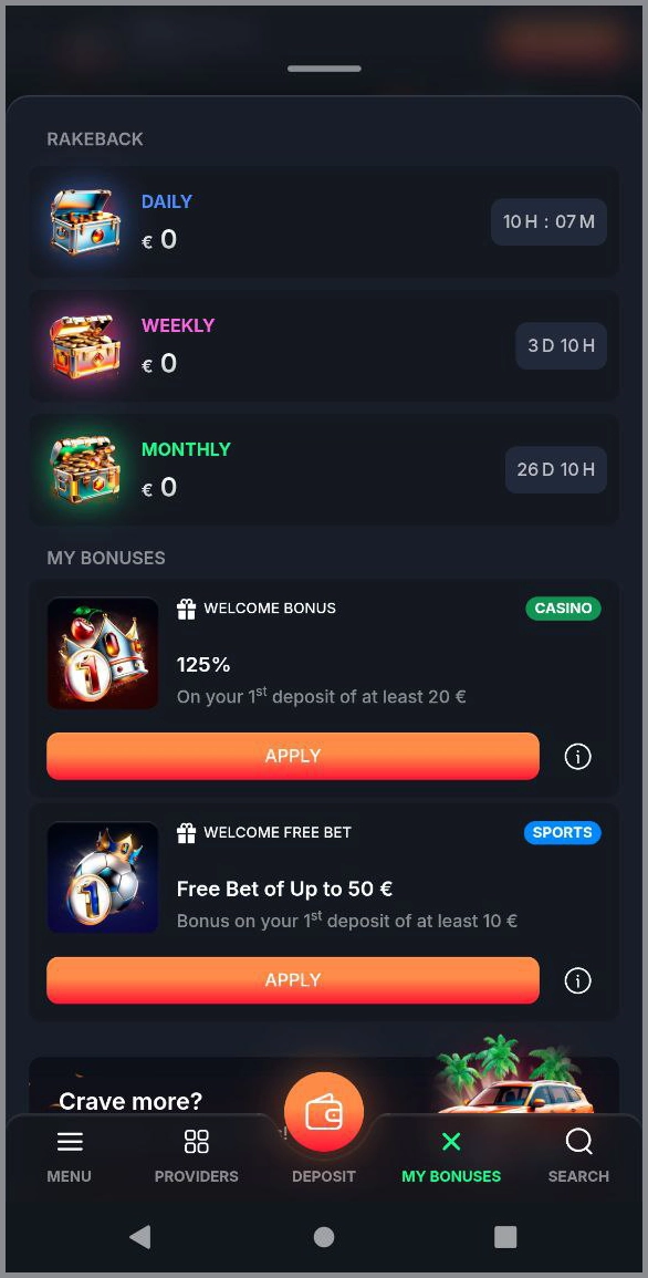 Willkommensbonus für Casinospieler bei Beef Casino